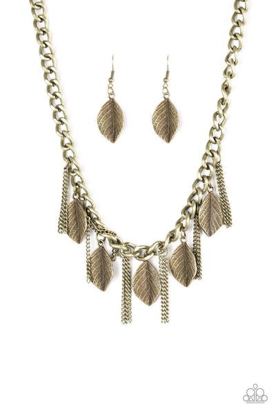 Serenely Sequoia Brass Necklace - Nothin' But Jewelry by Mz. Netta