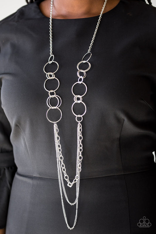 RING Down The House Silver Necklace