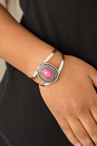 Paparazzi Accessories Deep In The TUMBLEWEEDS Pink Bracelet