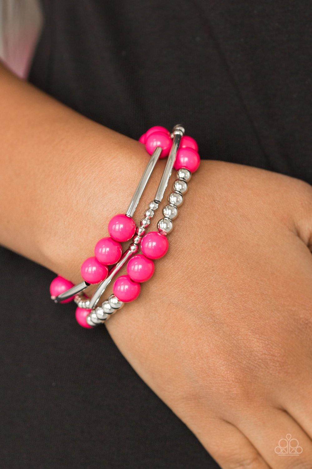 Paparazzi Accessories New Adventures Pink Bracelet