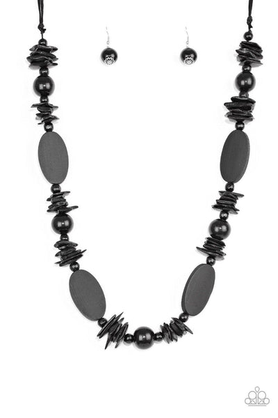 Carefree Cococay Black Necklace - Nothin' But Jewelry by Mz. Netta