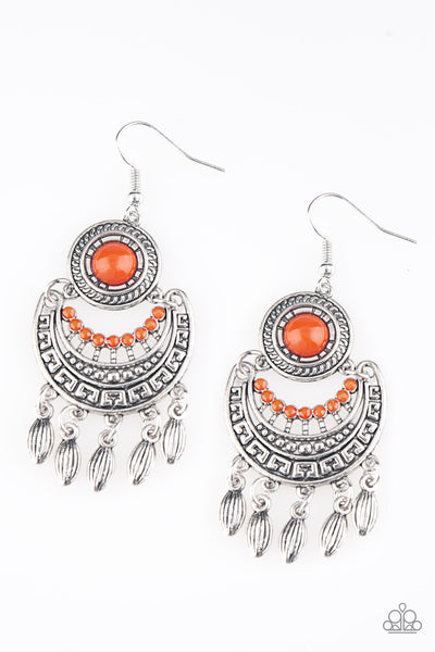 Mantra to Mantra Orange Earrings
