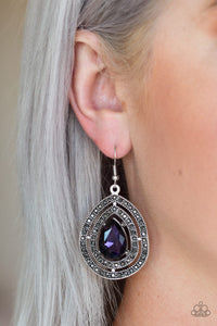 Royal Squad Purple Earrings