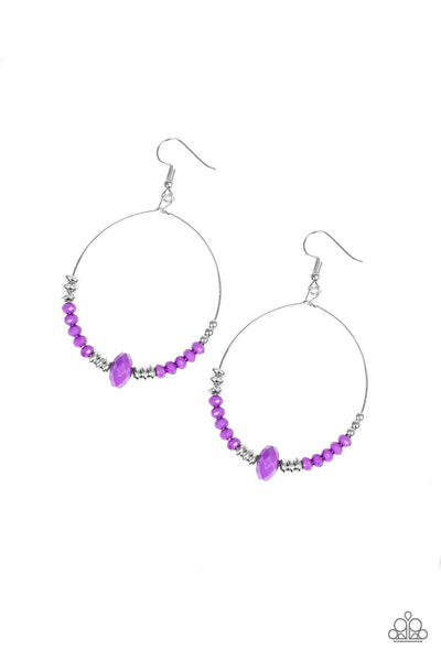 Retro Rural Purple Earrings