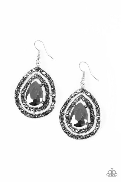 Paparazzi Royal Squad Silver Earrings