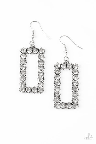 Mirror, Mirror White Earrings