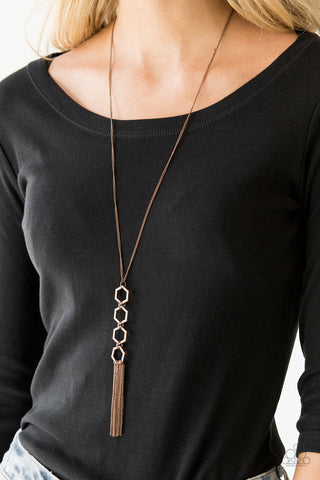 Paparazzi Ready, Set, GEO! Copper Necklace