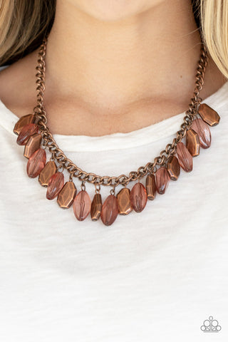 Paparazzi Fringe Fabulous Copper Necklace