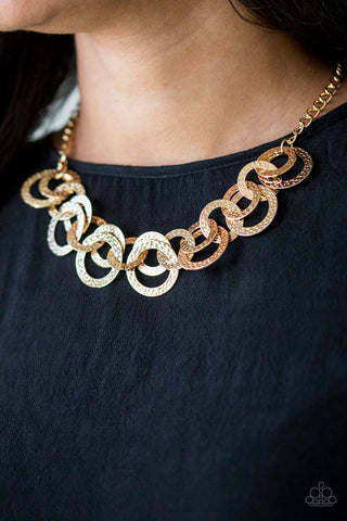 Paparazzi Treasure Tease Gold Necklace