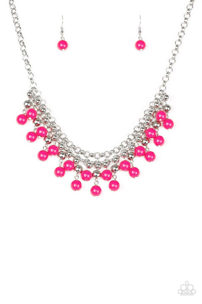 Paparazzi Accessories Friday Night Fringe Pink Necklace