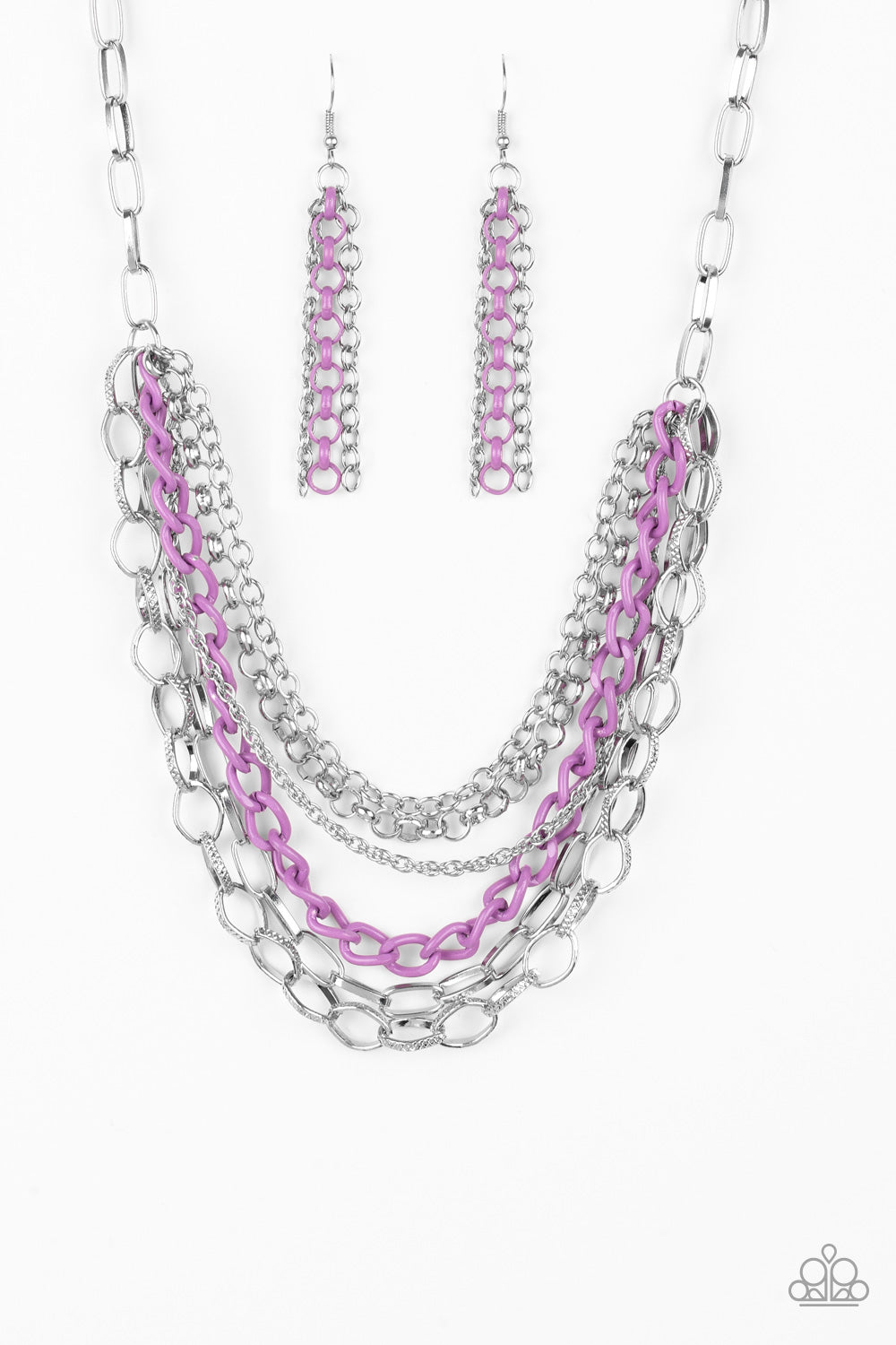 Paparazzi Color Bomb Purple Necklace
