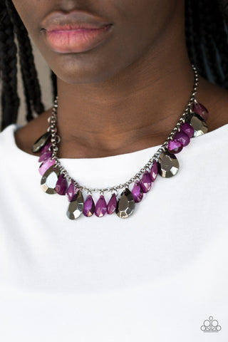 Paparazzi Hurricane Season Purple Necklace