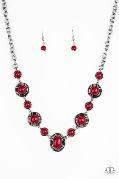 Paparazzi Voyager Vibes Red Necklace