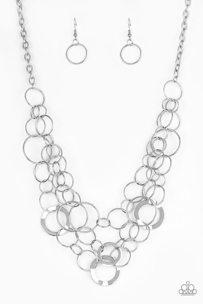 Paparazzi Main Street Mechanics Silver Necklace