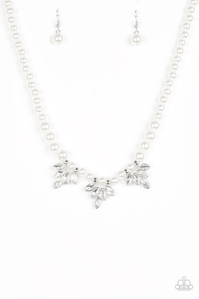 Paparazzi Society Socialite White Necklace