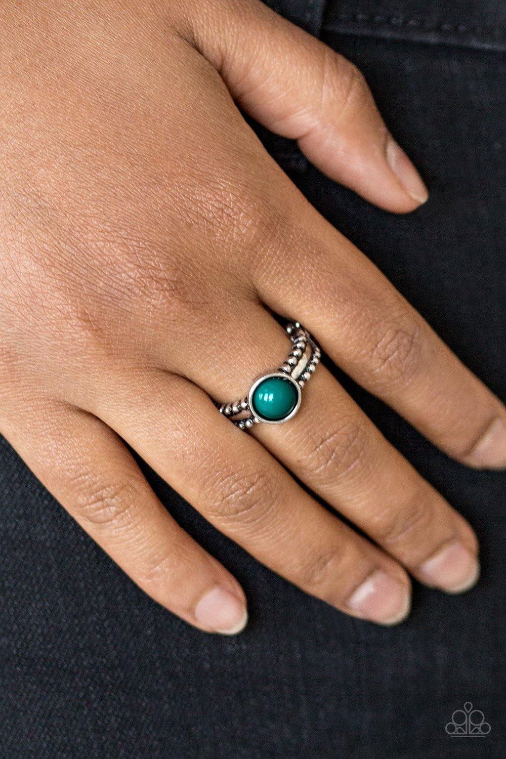 TREK and Field Green Ring - Nothin' But Jewelry by Mz. Netta