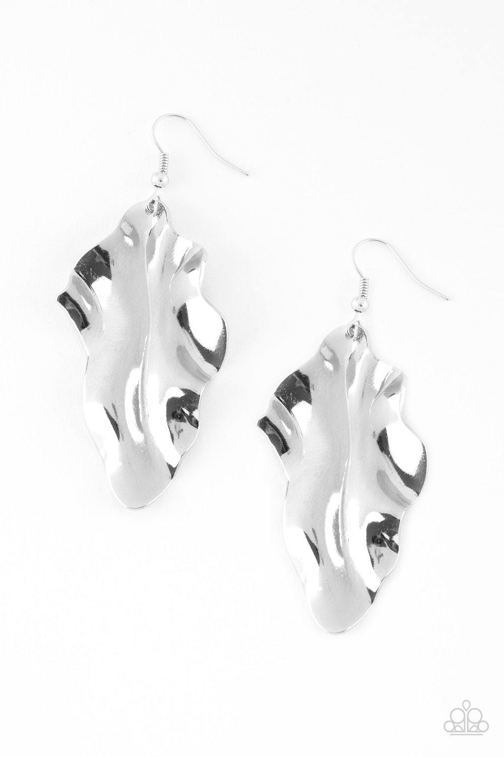 Fall Into Fall Silver Earrings