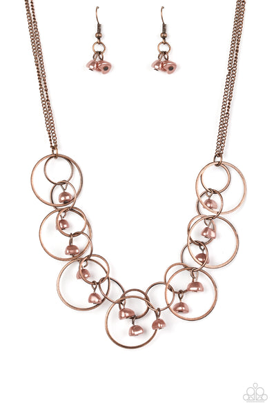 Paparazzi Seafront Scene Copper Necklace