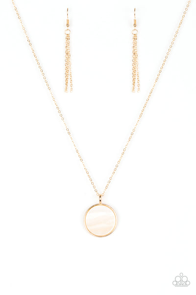 Paparazzi Shimmering Seashores Gold Necklace