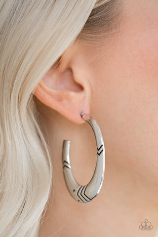 Paparazzi Tribe Pride Silver Earrings