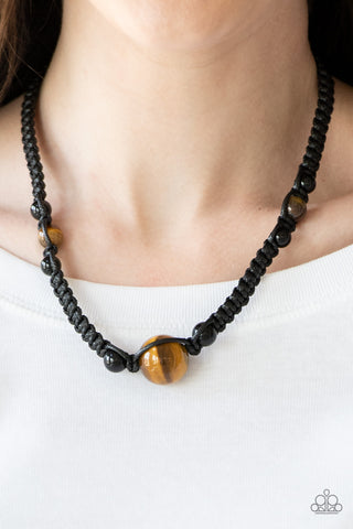 Earth Excursion Black Necklace