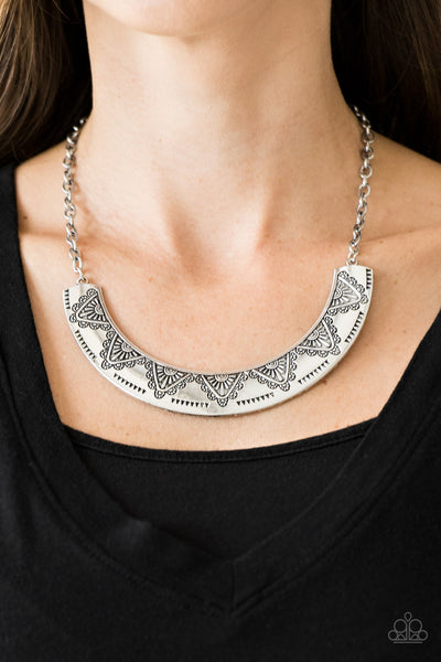 Paparazzi Persian Pharaoh Silver Necklace