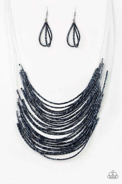 Catwalk Queen Blue Necklace - Nothin' But Jewelry by Mz. Netta