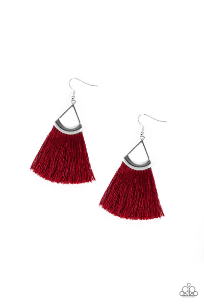 Tassel Tuesdays Red Earrings