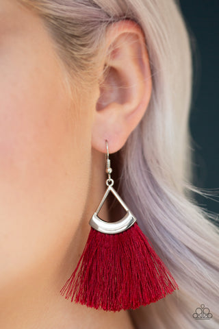 Tassel Tuesdays Red Earrings