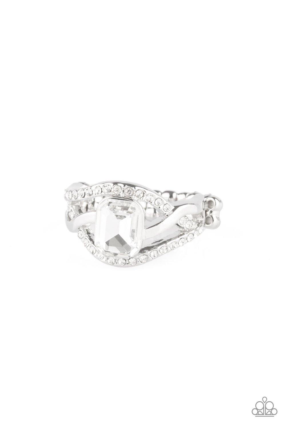 BLING It On! White Ring - Nothin' But Jewelry by Mz. Netta