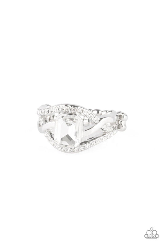 BLING It On! White Ring - Nothin' But Jewelry by Mz. Netta