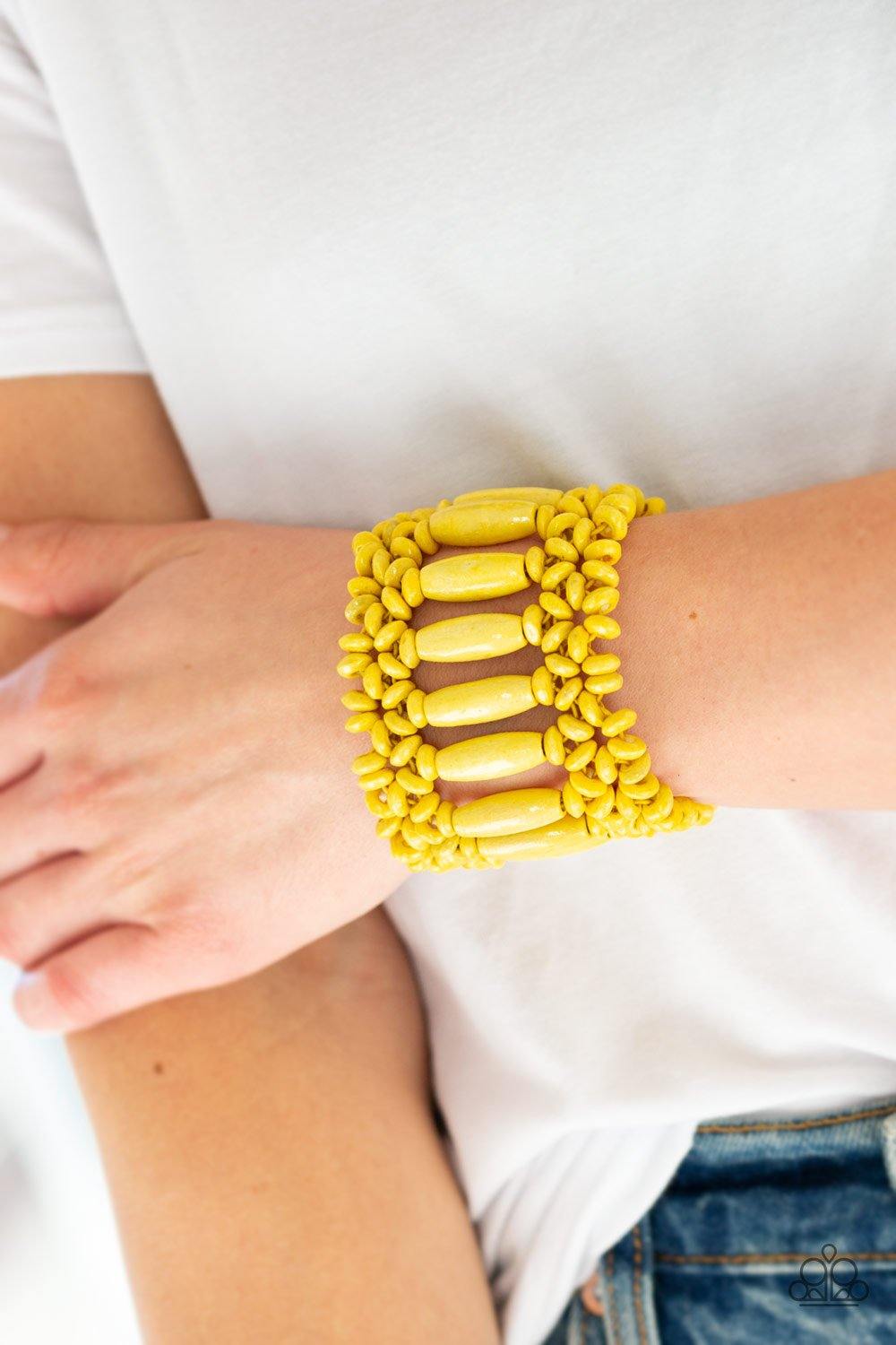 Barbados Beach Club Yellow Bracelet - Nothin' But Jewelry by Mz. Netta