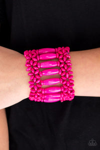 Paparazzi Accessories Barbados Beach Club Pink Bracelet