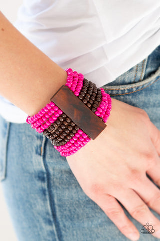 Paparazzi Accessories JAMAICAN Me Jam Pink Bracelet