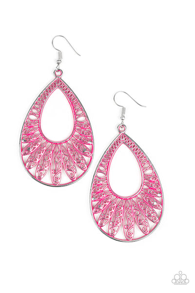 Flamingo Flamenco Pink Earrings