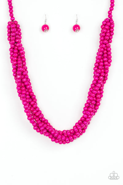 Paparazzi Accessories Tahiti Tropic Pink Necklace