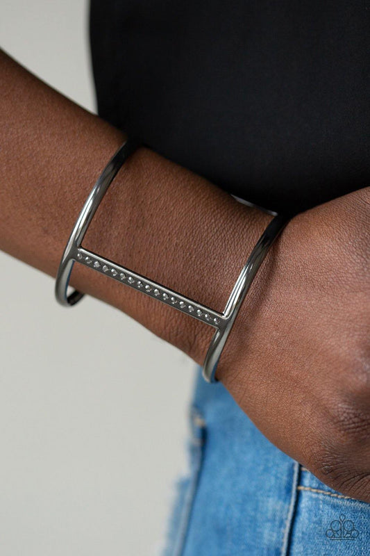 Paparazzi Diamond Deity Black Bracelet