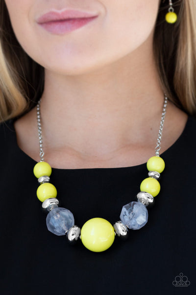 Daytime Drama Yellow Necklace