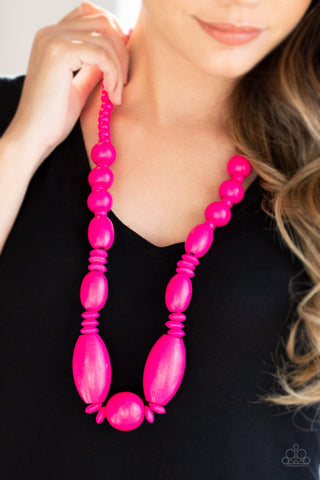 Paparazzi Accessories Summer Breezin Pink Necklace