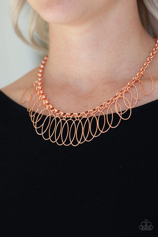 Paparazzi Fringe Finale Copper Necklace