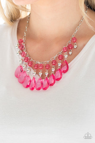 Paparazzi Accessories Beauty School Drop Out Pink Necklace