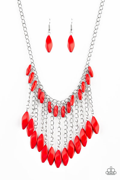 Paparazzi Venturous Vibes Red Necklace