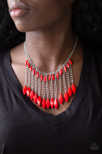 Paparazzi Venturous Vibes Red Necklace