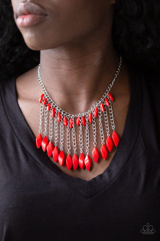 Paparazzi Venturous Vibes Red Necklace