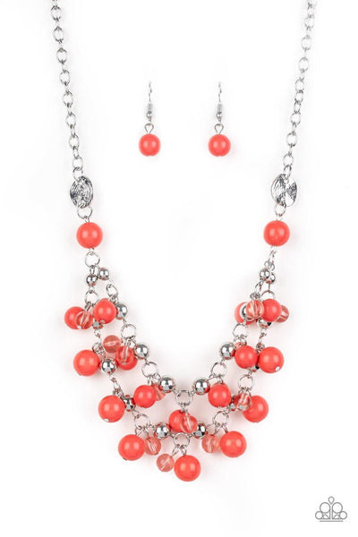 Seaside Soiree Orange Necklace - Nothin' But Jewelry by Mz. Netta