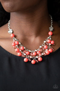 Seaside Soiree Orange Necklace - Nothin' But Jewelry by Mz. Netta