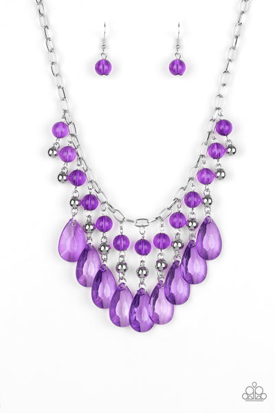 Paparazzi Beauty School Drop Out Purple Necklace