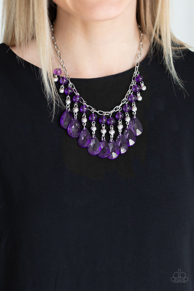 Paparazzi Beauty School Drop Out Purple Necklace