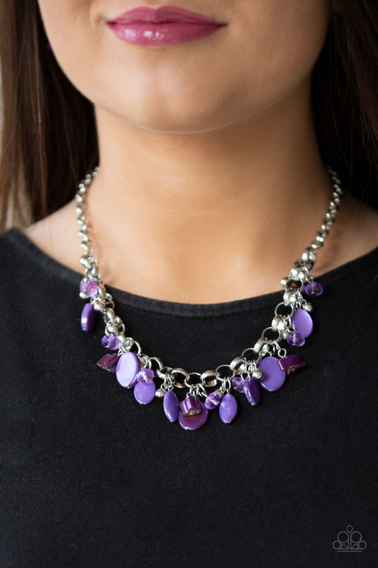 I Want To SEA The World Purple Necklace