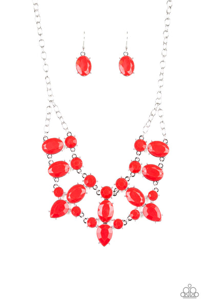 Paparazzi Goddess Glow Red Necklace